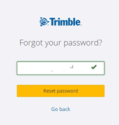 Trimble ID Forgot your password